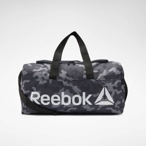 Torebki Męskie Reebok Core Graphic Medium Grip Duffel Czarne PL 74BHWQT